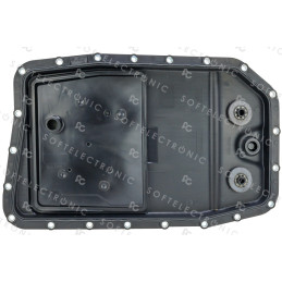 TRANSMISSION OIL PAN WITH FILTER