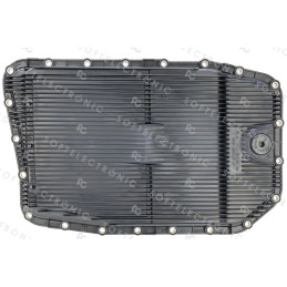 TRANSMISSION OIL PAN WITH FILTER