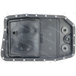 TRANSMISSION OIL PAN WITH FILTER